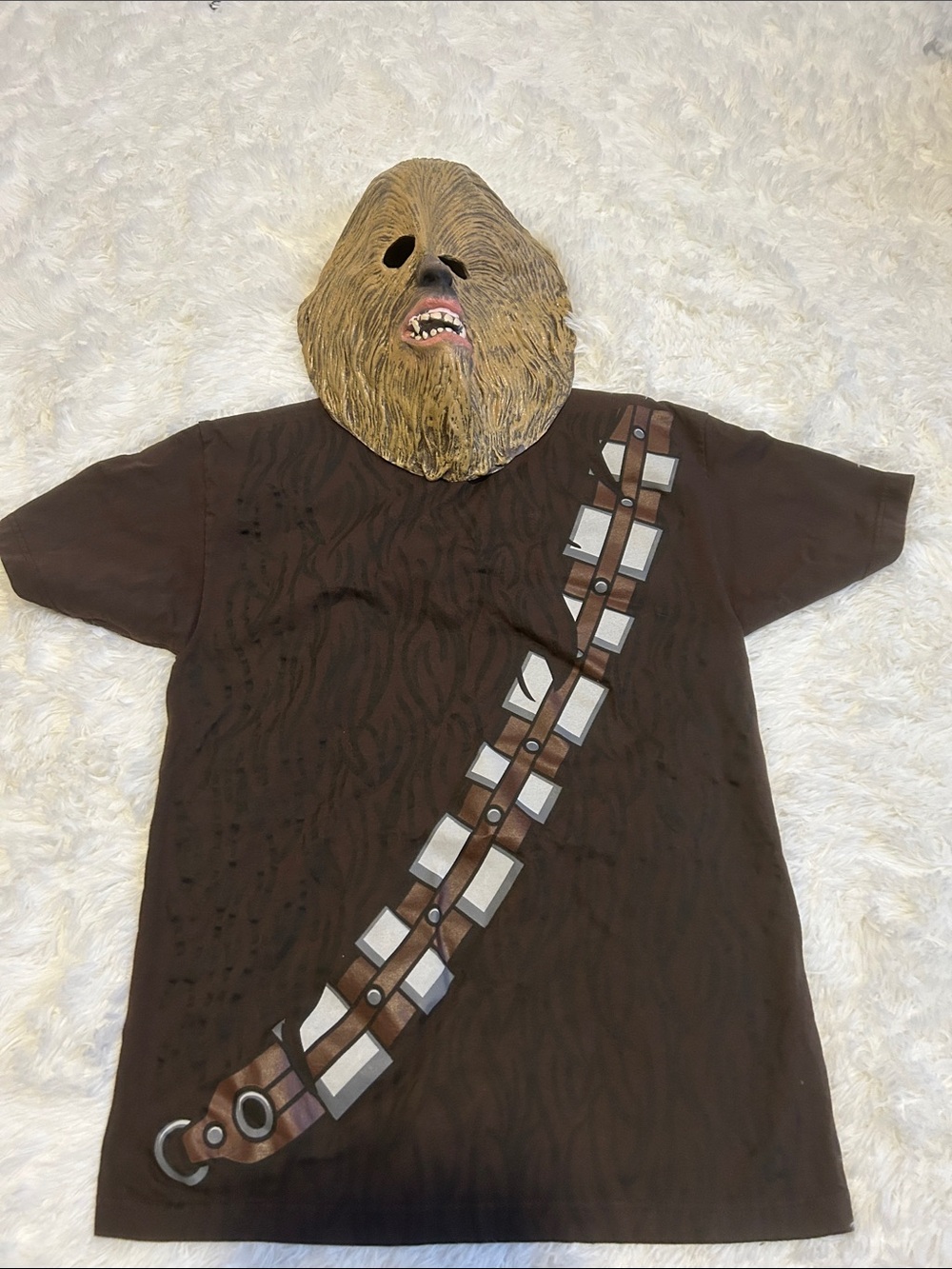 Halloween Chewbacca Shirt and Mask